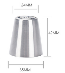 5Pcs Set Icing Piping Russian Style Tulip Flower Cake Cream Chocolate Nozzles Stainless Steel Decorating Tips Baking Tools