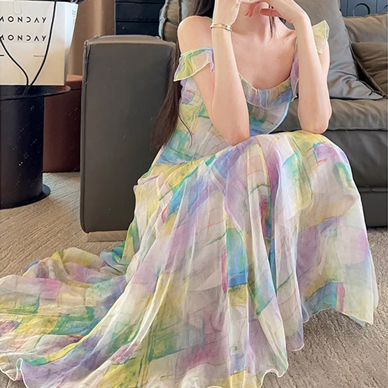 Mermaid Camisole Streamer Dress French Lady