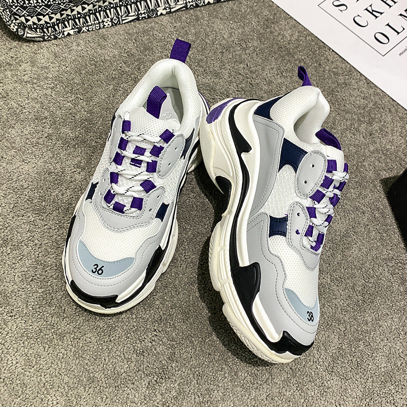 Versatile heavy soled dad shoes