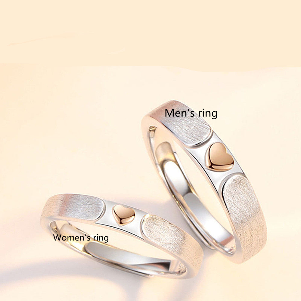 Couple Gift Ring A Heart-to-heart Love