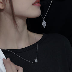 Creative Oak And Kapok Lover Necklace Retro