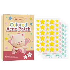 144 PCS Acne Pimple Patches - Invisible, Colorful Skin Care Stickers for Blemish Concealing