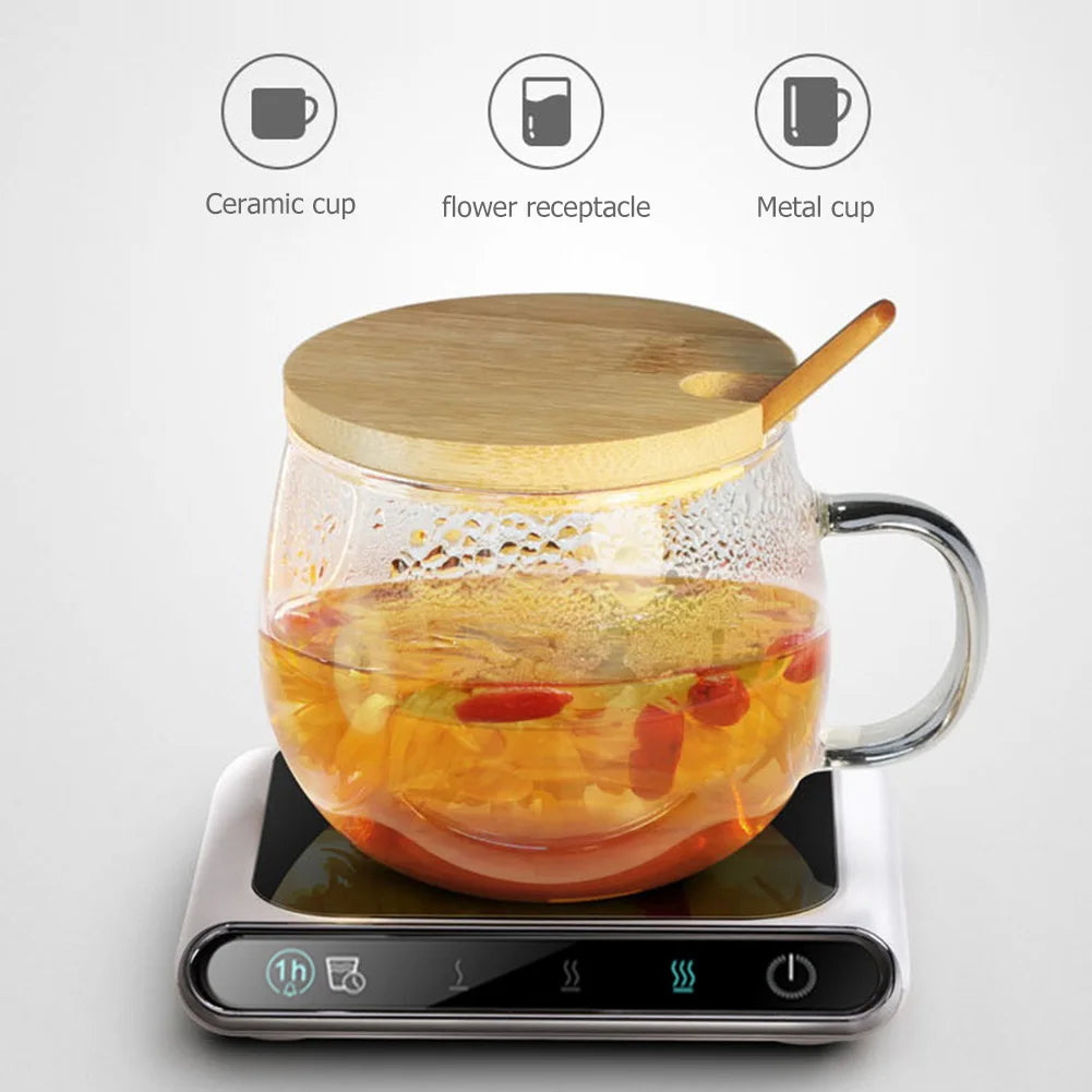 Versatile Smart Electric Teapot Warmer: Adjustable Heating for Hot Beverages at Home