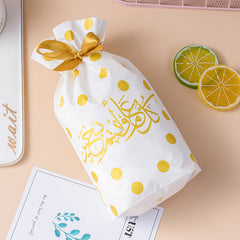 Drawstring Bag Food Bag Gift Bag Ribbon Packaging Bag 50 Pcs A Pack