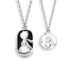 Little Prince And Rose Lover Necklace