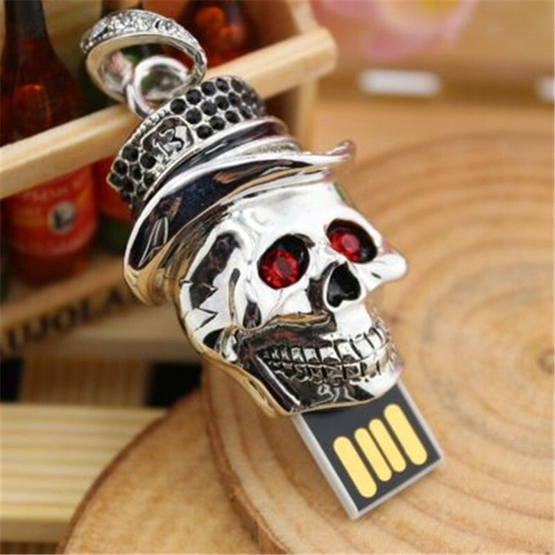 Metal USB Flash Drive Gift Bead Chain Can Be Used As A Necklace
