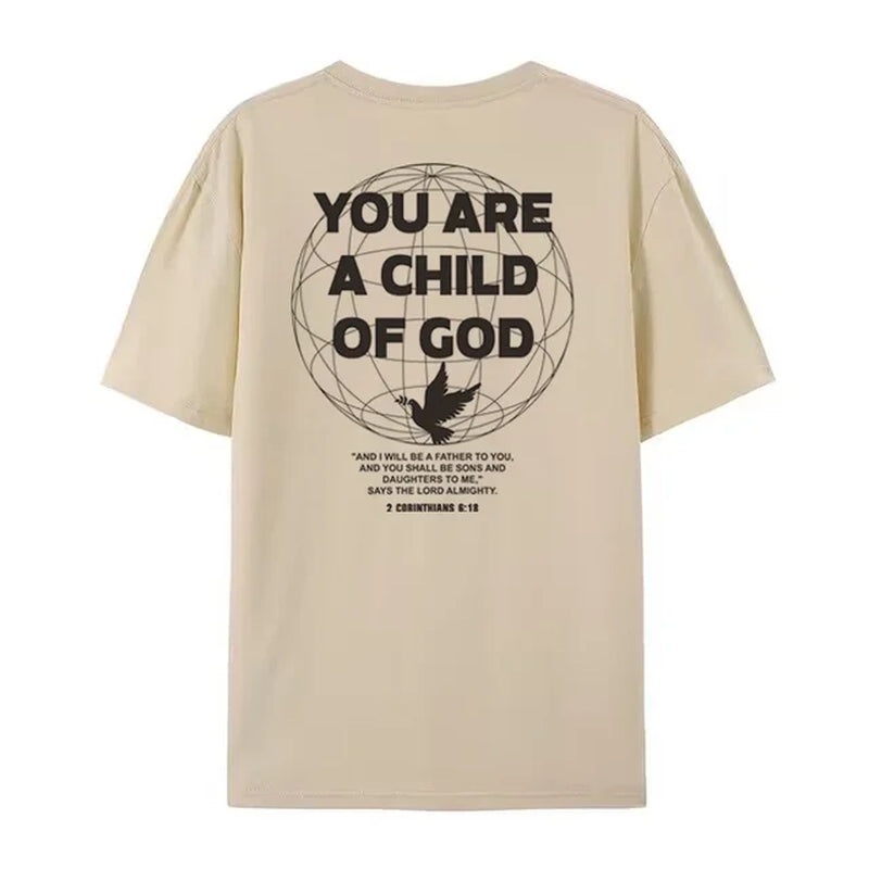 Back Print Harajuku Streetwear Bible Verse T-Shirt Women Trendy Jesus Faith Graphic Tee Unisex Christian Clothing Religious Gift